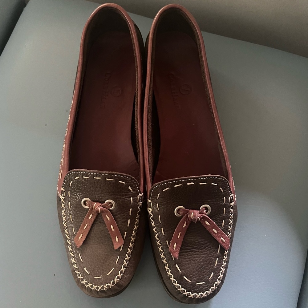 COLE HAAN LEATHER TASSEL LOAFERS